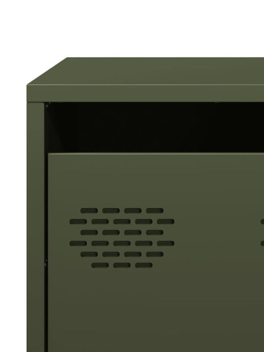Metal TV Stand Olive Green M68xP50xH43.5cm