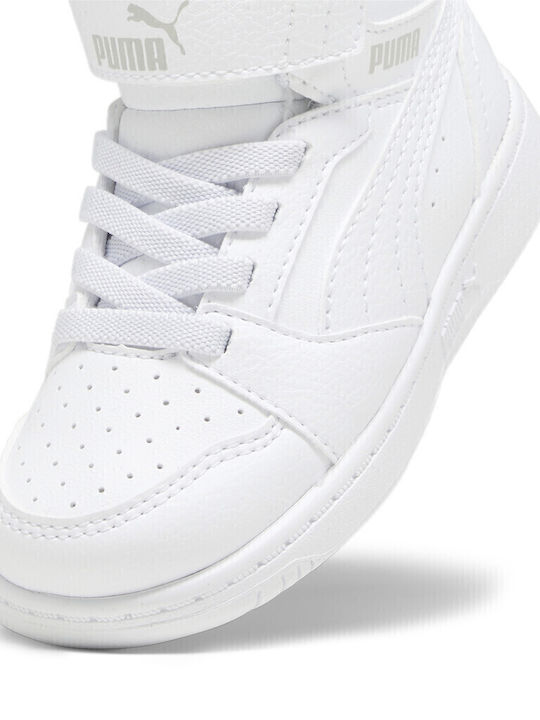 REBOUND V6 Kids Sneakers High with Scratch White