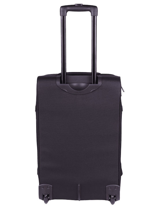 CAT Cabin Fabric Suitcase Black With 2 Wheels Height 53cm
