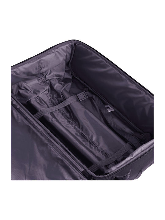 CAT Cabin Fabric Suitcase Black With 2 Wheels Height 53cm