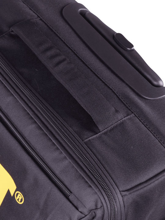 CAT Cabin Fabric Suitcase Black With 2 Wheels Height 53cm