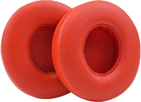 Set 2 Edman Ear Cushions Beats Solo 3 Solo 2 Wireless On-ear Faux Leather Red