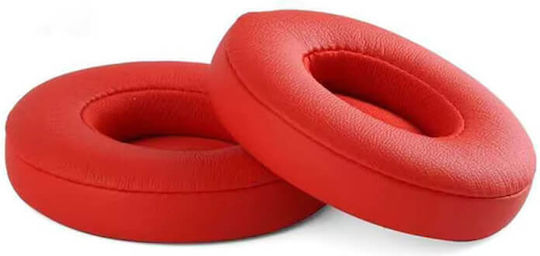 Set 2 Edman Ear Cushions Beats Solo 3 Solo 2 Wireless On-ear Faux Leather Red