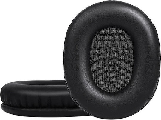 Set 2 Perne pentru Urechi Edman Audio-technica Ath M50x M50xbt M50 M40x M30 M20 M10 Ath-msr7 Piele Sintetică Negru