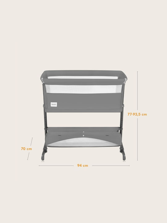 Lionelo Люлка Thomi Plus с Матрак и Колела Gray Concrete