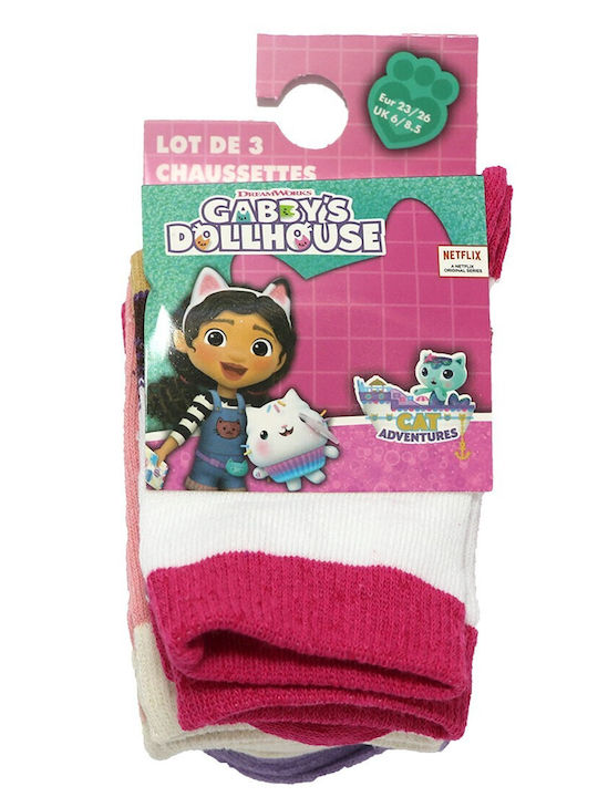 Dreamworks Kids' Socks White 3 Pairs