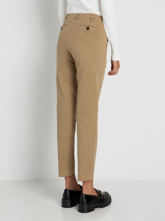 Toi&Moi Women's Chino Trousers Brown