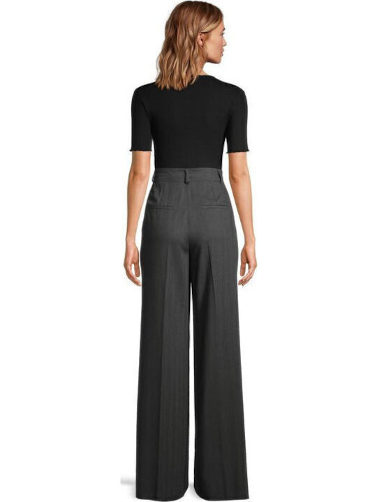 Dama Tesatura Pantaloni Dark Grey