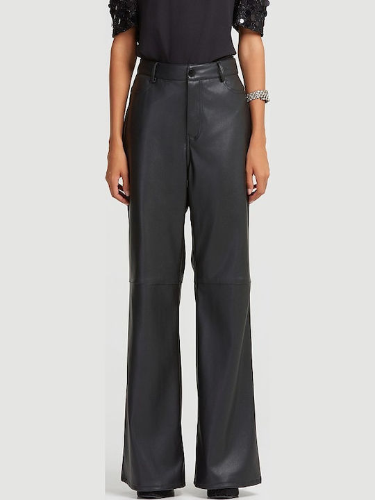 Femei Din material textil Pantaloni cu Croială Largă Black