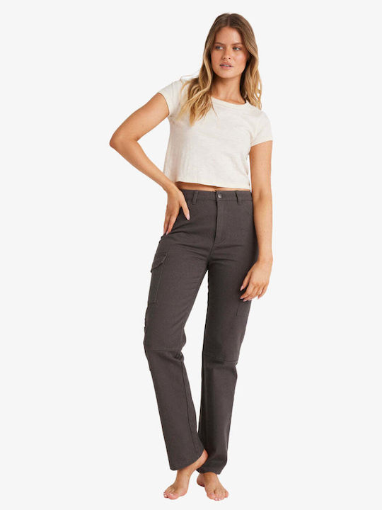 Wall To Wall High Waist Women's Jean Trousers Black Sands