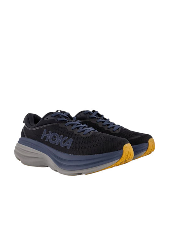 Hoka Bondi 8 Running Black - Iron Ore