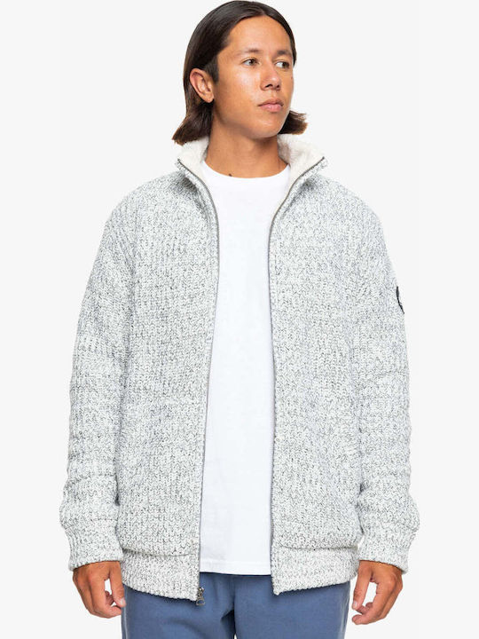 Boketto Men's Grey Knitted Cardigan