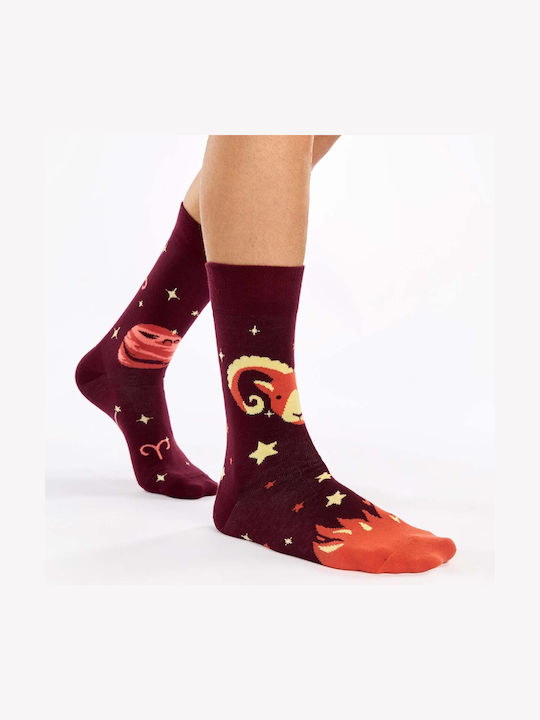 Aries Socks Burgundy
