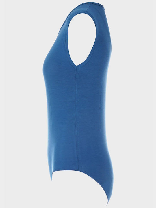 G Secret Sleeveless Bodysuit Blue