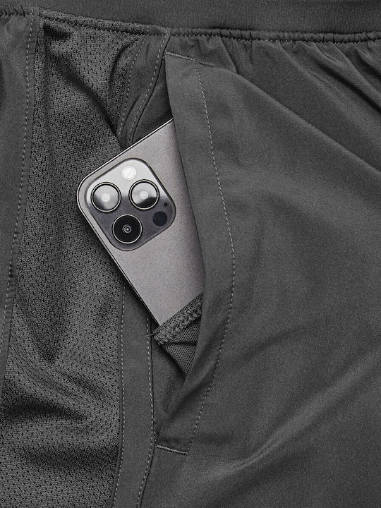 Launch 2 in 1 Sports Men's Shorts Gray