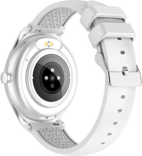 Colmi L10 39mm Smartwatch με Παλμογράφο (Ασημί)