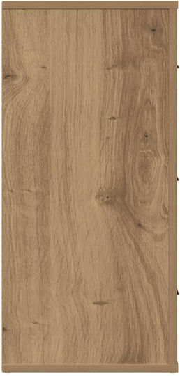 Wooden Chest of Drawers with 3 Drawers Coffee 80x33x70cm