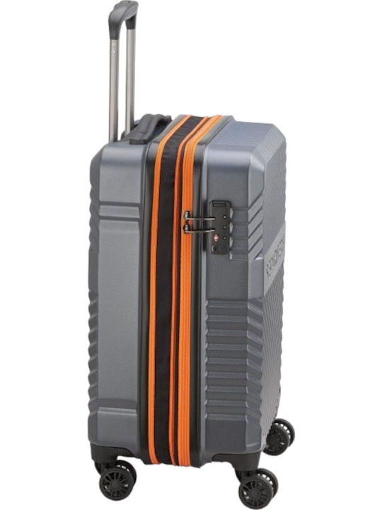 Securitech by Delsey Patrol Μεγάλη Βαλίτσα Ταξιδίου Σκληρή Grey με 4 Ρόδες Ύψους 75.5εκ.
