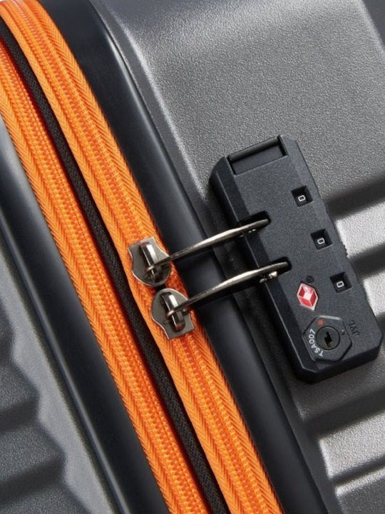 Securitech by Delsey Mittlerer Hartschalen-Reisekoffer Grau mit 4 Rädern Höhe 65,5 cm