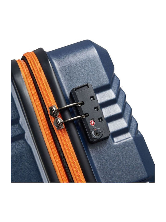 Securitech by Delsey Patrol Βαλίτσα Ταξιδίου Καμπίνας Σκληρή Blue με 4 Ρόδες Ύψους 54.5εκ.