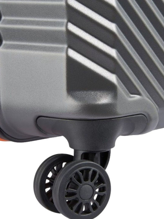 Securitech by Delsey Patrol Cabin Hard Suitcase Grey with 4 Wheels Height 55cm