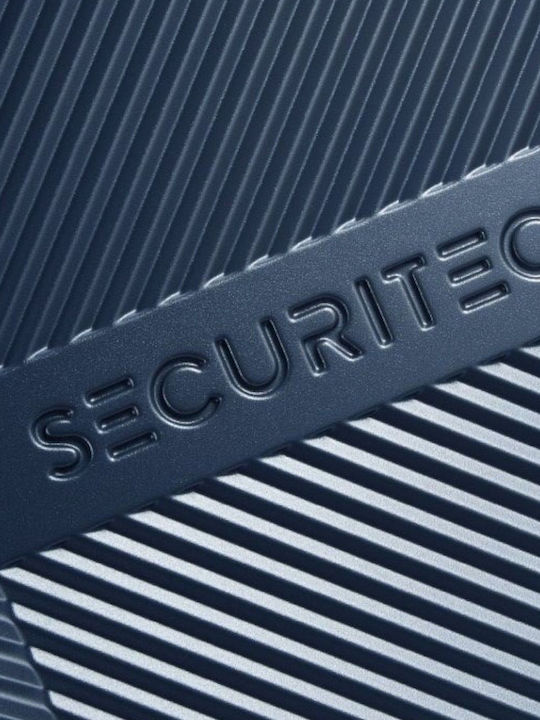 Securitech by Delsey Patrol Kabinen Hart Koffer Blau Mit 4 Rädern Höhe 55cm