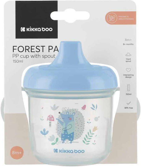 Kikka Boo Educational Sippy Cup Plastic Blue Forest Party Blue for 12m+m+ 150ml