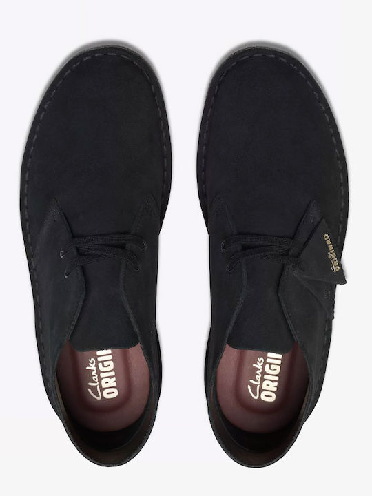 Desert Boot Leather Black Men's Boots