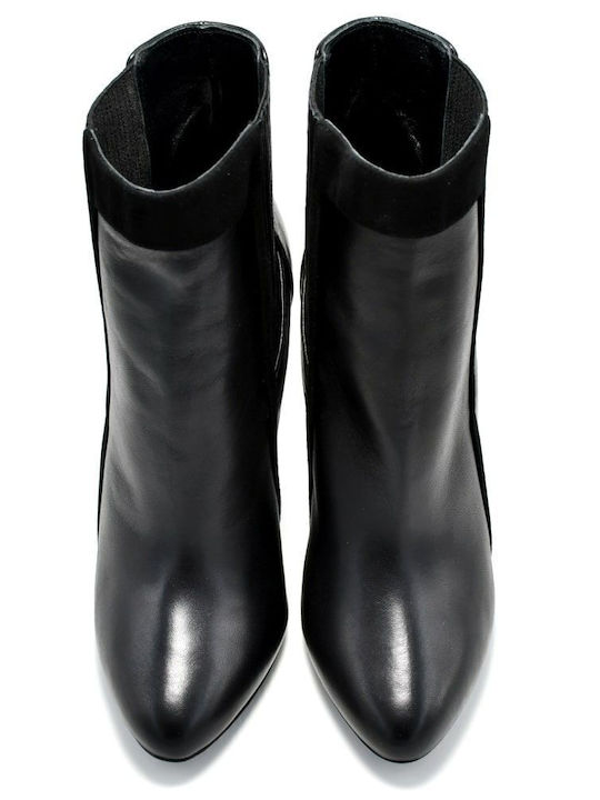Leather Women's Ankle Boots Black