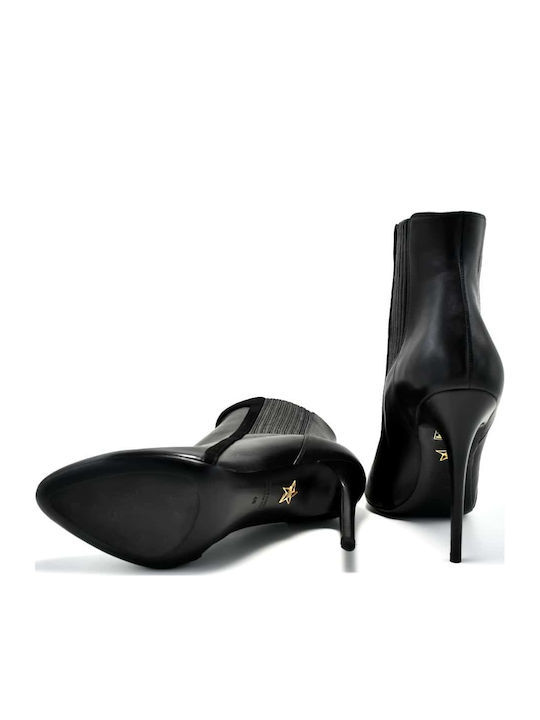 Leather Women's Ankle Boots Black