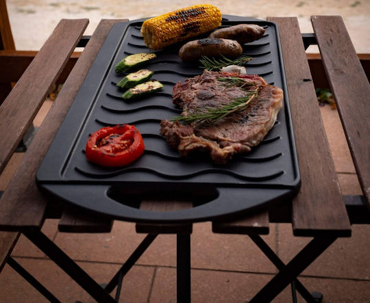 Lunaway Backblech Beidseitig mit Gusseisen Grill Oberfläche 55x30x1.6cm