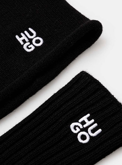 Sylan Beanie Feminin Căciulă Tricotat în culoarea Negru