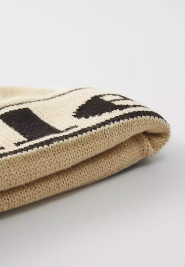 Sartoria Kelski Beanie Beanie Knitted in Beige color