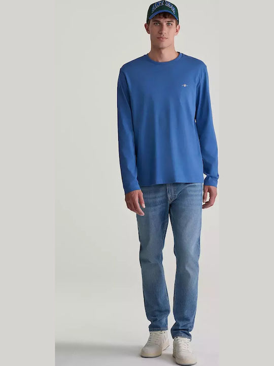 Long Sleeve Blouse Blue