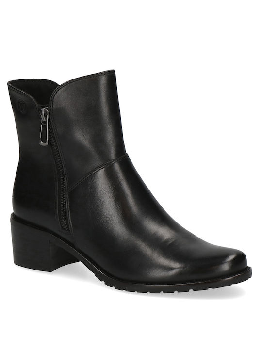 Caprice Leder Stiefeletten Damen Schwarz