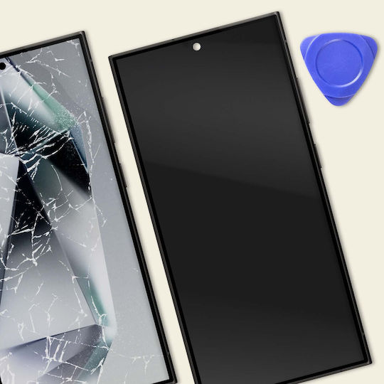 Relife Amoled Screen Samsung Galaxy S24 Ultra Touch Glass Chassis Black