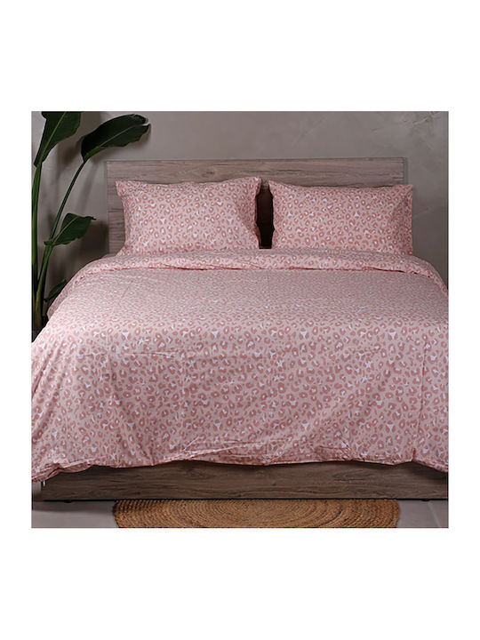 Sunshine Παπλωματοθήκη Βαμβακερή Μονή 170x250 Feelings 2044 Pink