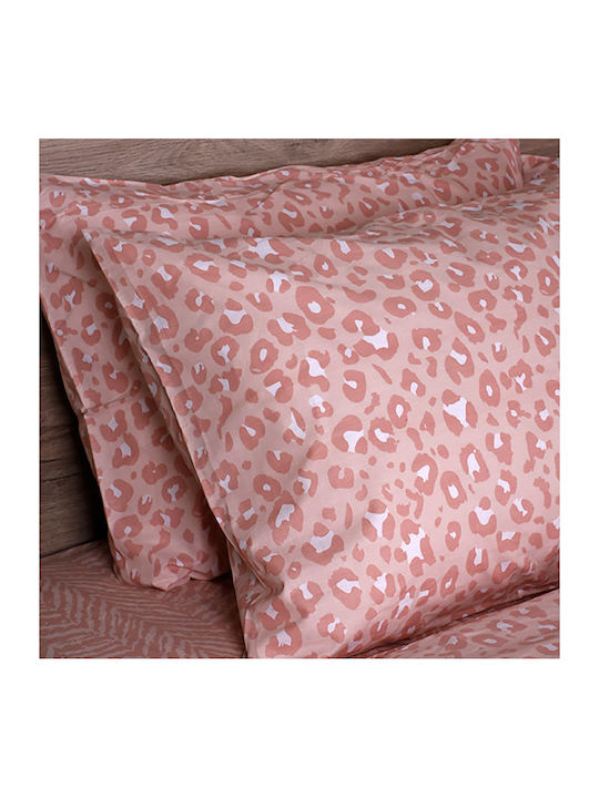 Sunshine Παπλωματοθήκη Βαμβακερή Μονή 170x250 Feelings 2044 Pink