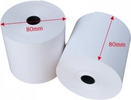 Cash Register Paper Tape W80xD80mm 70m 48gr/m² 30pcs