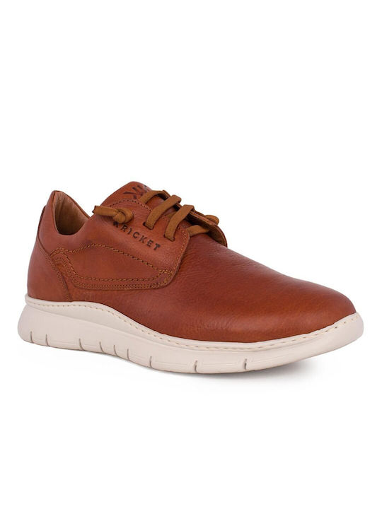 Kricket Men's Leather Casual Shoes Tabac Brown