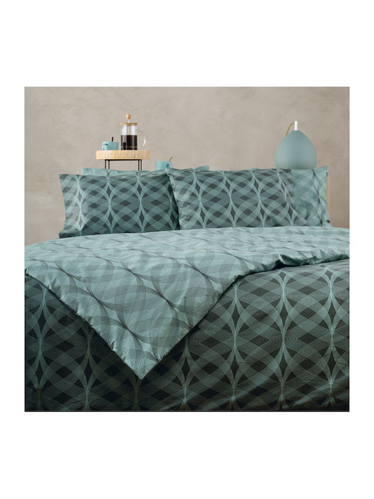 Kentia Duvet Cover Set Cotton Queen with 2 Pillowcases 225x245 Jentry 02