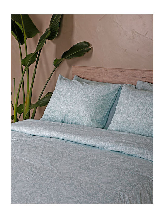 Sunshine Duvet Cover Cotton Single 170x250 Feelings 2040 Aqua