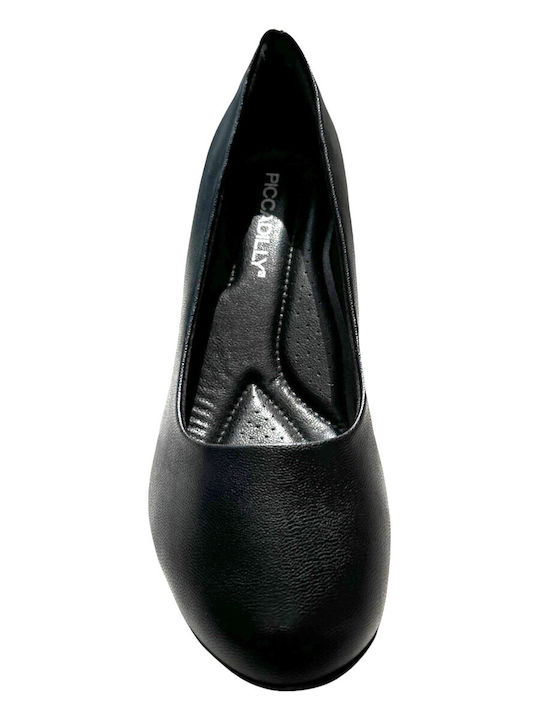 Piccadilly Anatomic Black Medium Heels