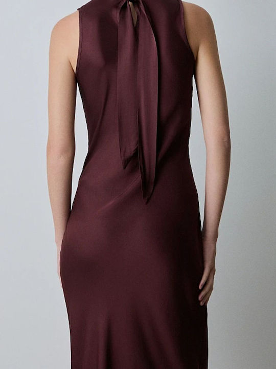 Maxi Evening Dress Bordeaux