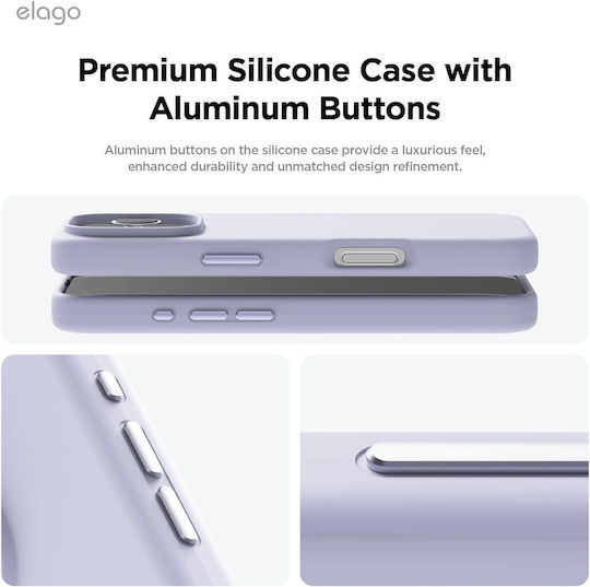 Elago Umschlag Rückseite Silikon 1.7mm Lila (iPhone 17 Pro / iPhone 16 Pro)