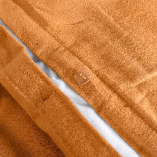Peiraiki Patraiki Duvet Cover Flannel Single 170x250 Orange Ochre