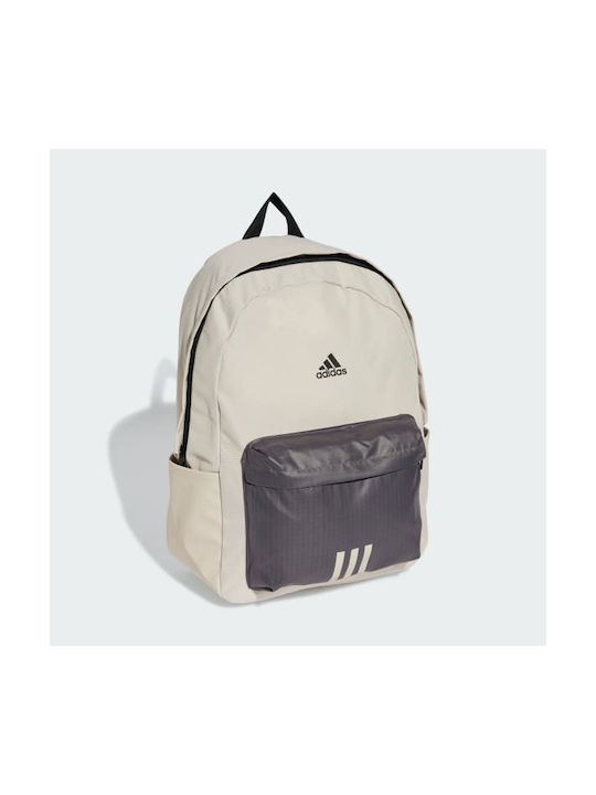 Adidas Classic Badge Sport 3 Stripes Stoff Rucksack Beige 27.5Es