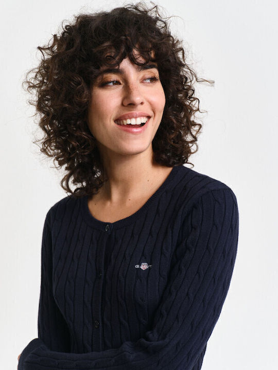 Women's Knitted Cardigan Evening Blue