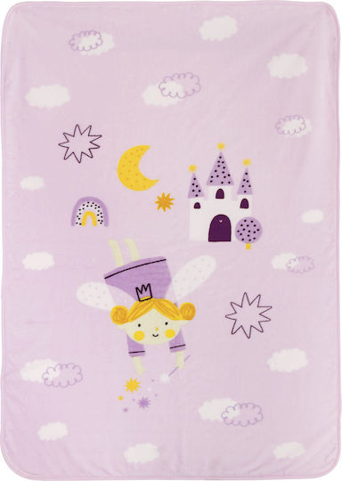 Nima Κουβέρτα Βελουτέ Odette Λιλά 160x220εκ.