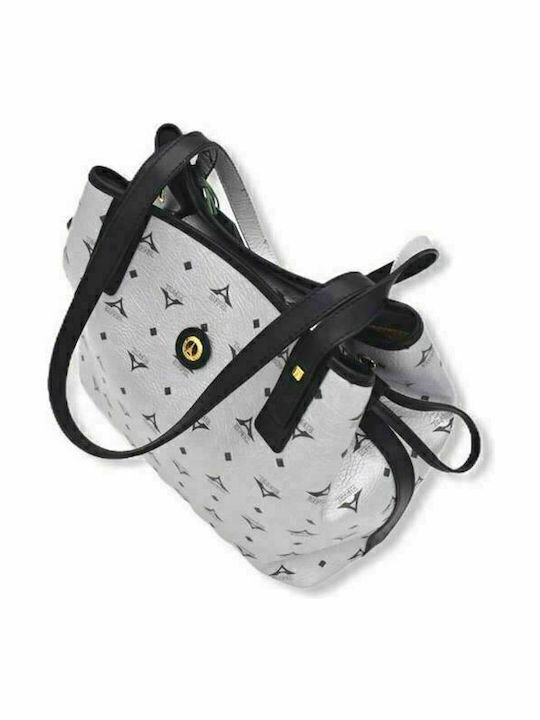 Damentasche Shopper Silber